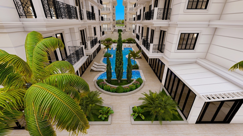 One-bedroom apartment in a new complex in the Cleopatra area