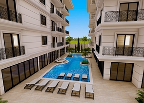 One-bedroom apartment in a new complex in the Cleopatra area