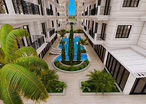 One-bedroom apartment in a new complex in the Cleopatra area