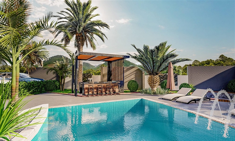 One-bedroom apartment in a new residential complex in Mahmutlar