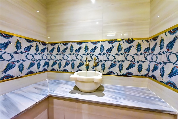 Villa with a view of the Mediterranean Sea and the Alanya Fortress