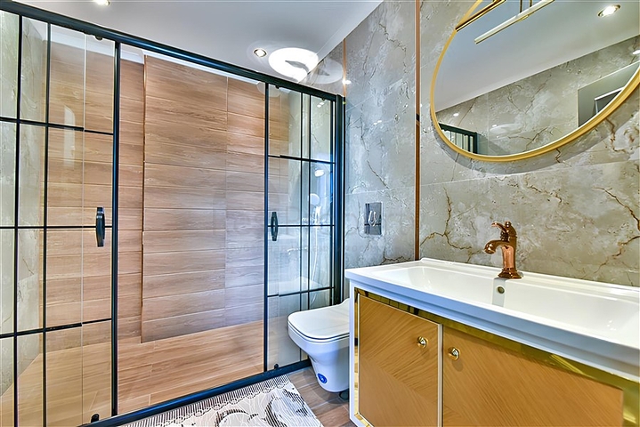 Villa with a view of the Mediterranean Sea and the Alanya Fortress