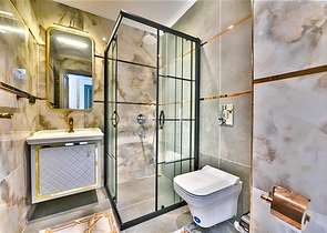 Villa with a view of the Mediterranean Sea and the Alanya Fortress