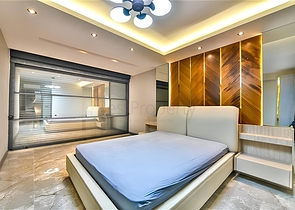 Villa with a view of the Mediterranean Sea and the Alanya Fortress