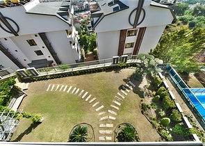 Villa with a view of the Mediterranean Sea and the Alanya Fortress