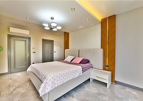 Villa with a view of the Mediterranean Sea and the Alanya Fortress