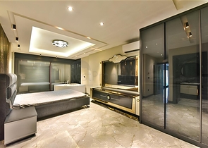 Villa with a view of the Mediterranean Sea and the Alanya Fortress