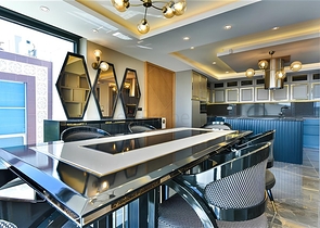 Villa with a view of the Mediterranean Sea and the Alanya Fortress