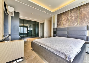 Villa with a view of the Mediterranean Sea and the Alanya Fortress