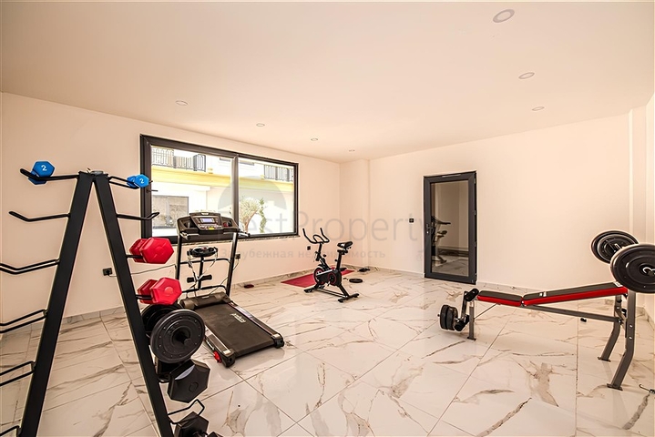 One-bedroom apartment in a new complex in the center of Alanya