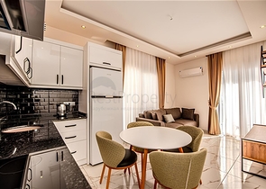 One-bedroom apartment in a new complex in the center of Alanya