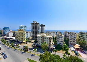1+1 apartment in Mahmutlar area with sea view