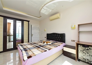 1+1 apartment in Mahmutlar area with sea view