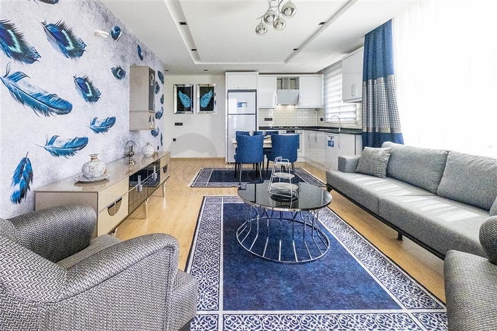 Furnished 2+1 apartment in a new complex in Kargicak district