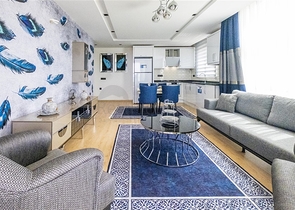 Furnished 2+1 apartment in a new complex in Kargicak district