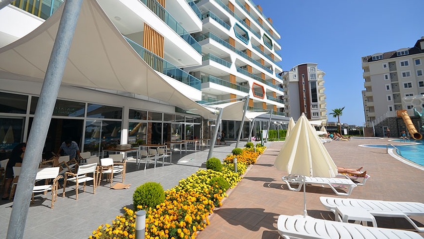 Furnished 1+1 Apartment in Avsallar, Alanya | Resort Complex