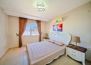 2+1 apartment in a complex with hotel infrastructure in Avsallar district