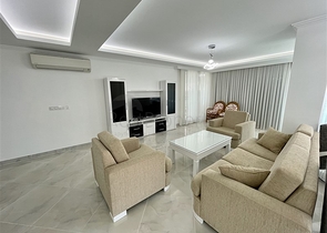 Luxury 3+1 Sea View Apartment in Alanya | 50 m to Beach