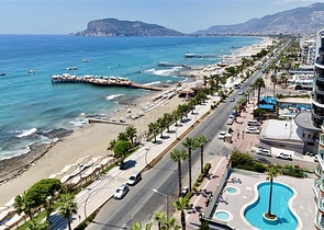 Luxury 3+1 Sea View Apartment in Alanya | 50 m to Beach