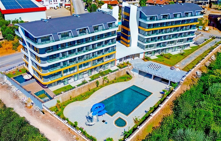 Sea and Castle view - investor deal - 1 bedroom apt - in Oba / Alanya 