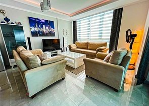 3+1 linear apartment in the prestigious Oba district