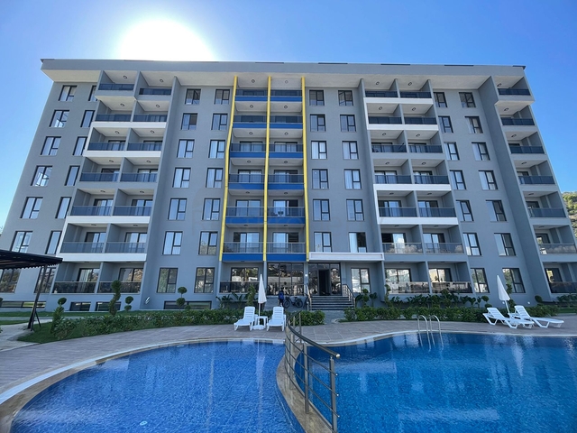 Furnished two-bedroom apartment in a new building in Gazipasa district