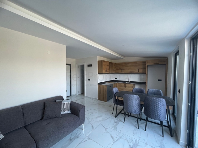 Furnished two-bedroom apartment in a new building in Gazipasa district