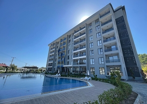 Furnished two-bedroom apartment in a new building in Gazipasa district