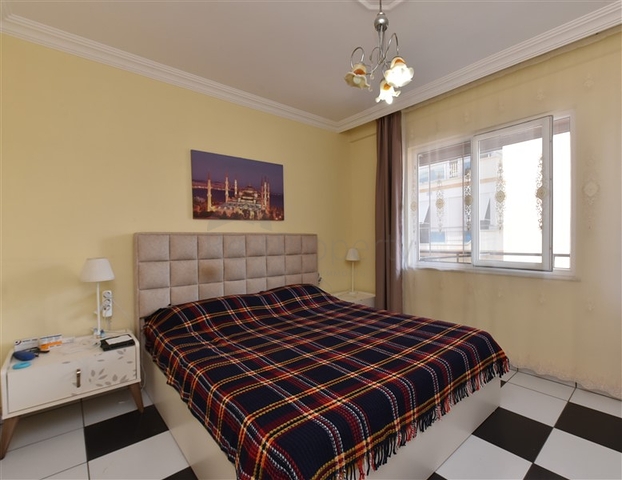 2+1 Sea View Apartment Just 50 m from the Mediterranean Sea in Mahmutlar