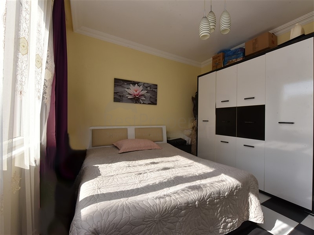 2+1 Sea View Apartment Just 50 m from the Mediterranean Sea in Mahmutlar