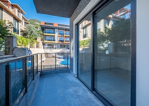 2+1 Garden Duplex in Residential Complex in Central Alanya