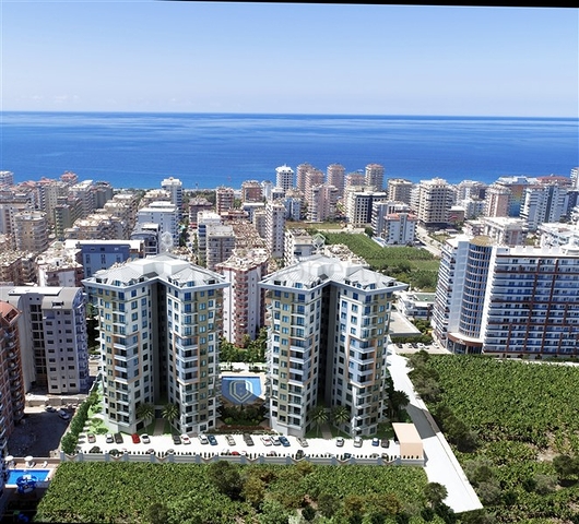 1+1 Apartment in New Complex in Mahmutlar Near the Sea