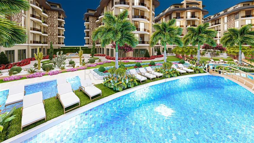 Premium 1+1 Apartment in Oba Alanya with Full Facilities