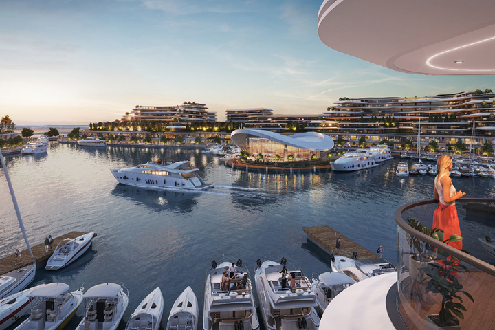 Luxury apartments by the sea on Blue Island