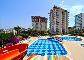 Furnished 2+1 Apartment in Cikcilli Alanya with Pool & Spa