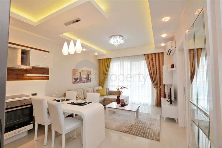Furnished 1+1 Apartment Near the Sea in Mahmutlar Alanya