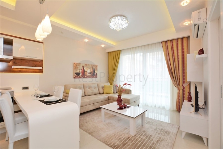 Furnished 1+1 Apartment Near the Sea in Mahmutlar Alanya