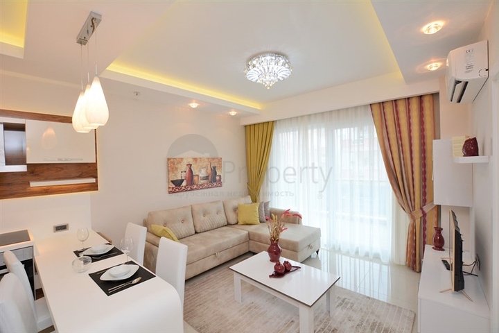 Furnished 1+1 Apartment Near the Sea in Mahmutlar Alanya