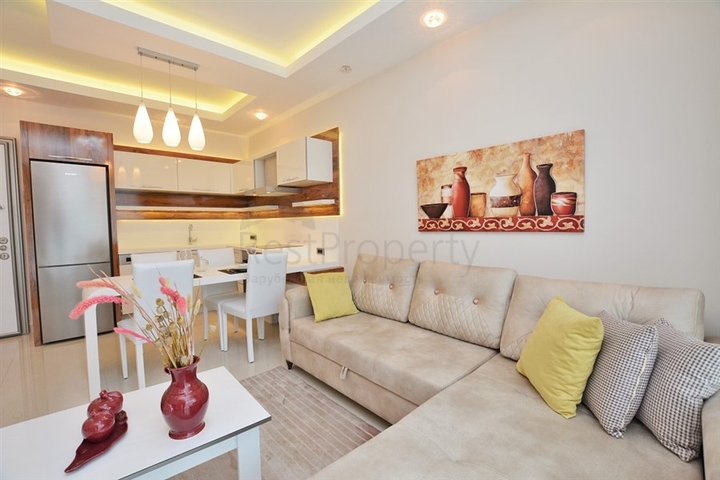 Furnished 1+1 Apartment Near the Sea in Mahmutlar Alanya