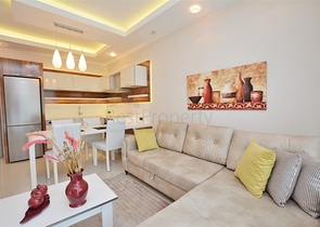 Furnished 1+1 Apartment Near the Sea in Mahmutlar Alanya