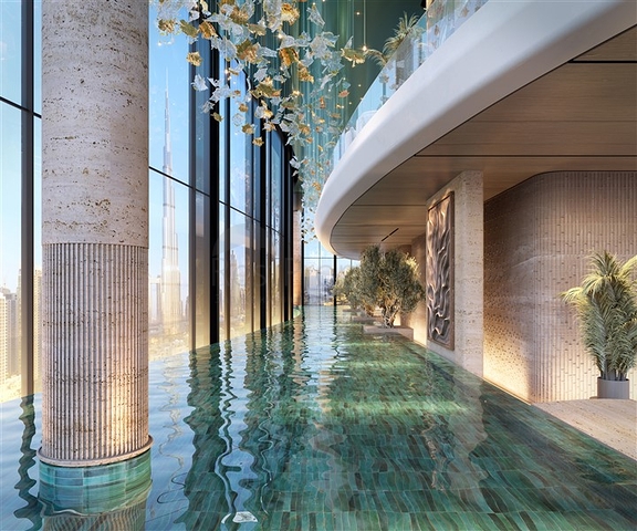 Luxury apartments with city views in a skyscraper in Dubai