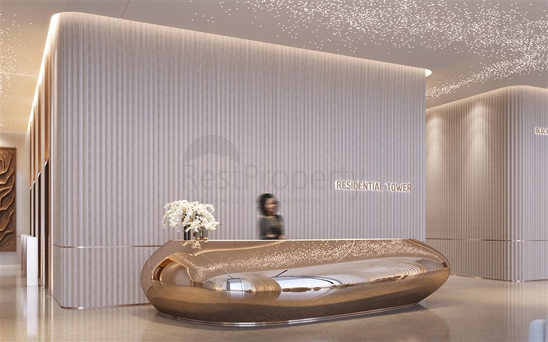 Luxury apartments with city views in a skyscraper in Dubai