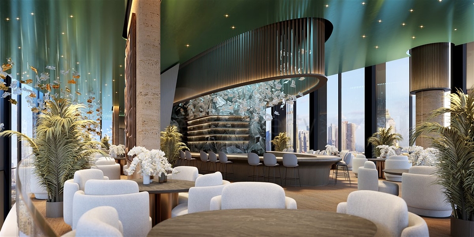 Luxury apartments with city views in a skyscraper in Dubai