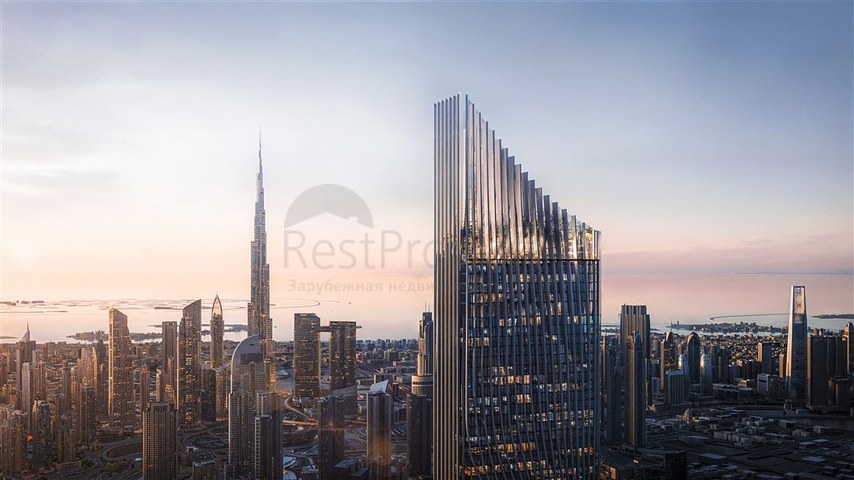 Luxury apartments with city views in a skyscraper in Dubai