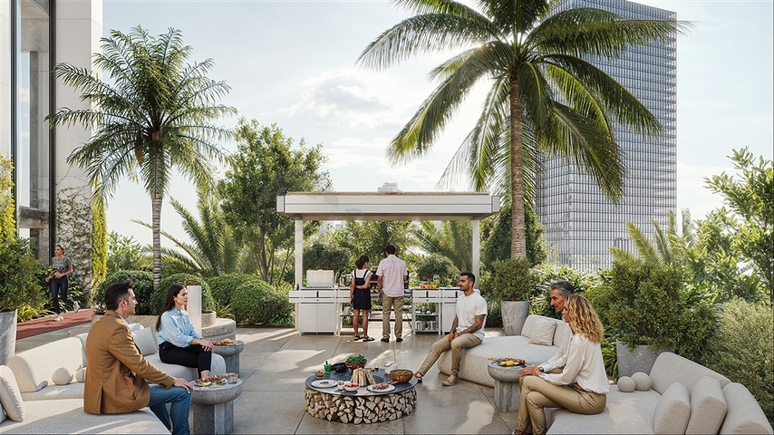 Luxury apartments with city views in a skyscraper in Dubai