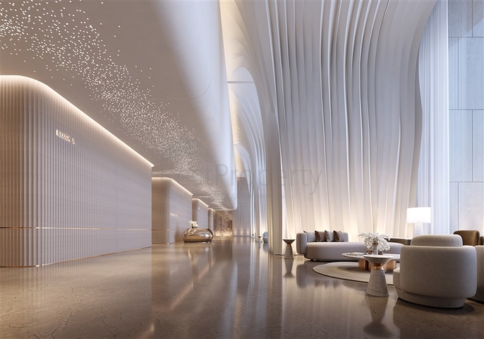 Luxury apartments with city views in a skyscraper in Dubai