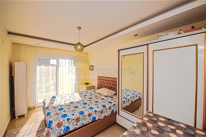 Furnished 1+1 Apartment in Avsallar Alanya with Resort Facilities