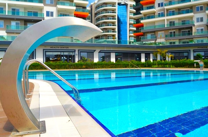 Furnished 1+1 Apartment in Avsallar Alanya with Resort Facilities