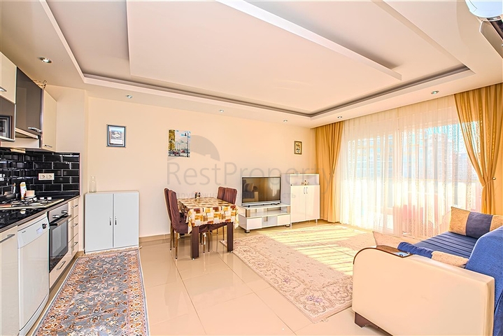 Furnished 1+1 Apartment in Avsallar Alanya with Resort Facilities