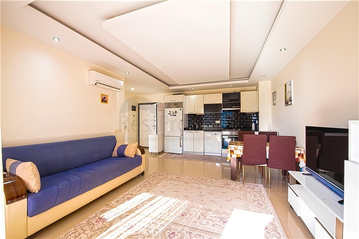 Furnished 1+1 Apartment in Avsallar Alanya with Resort Facilities